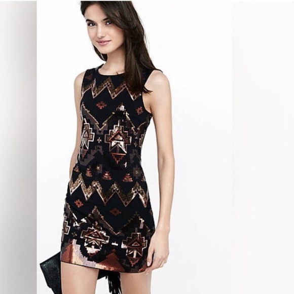 Express Sequin Dress - Picture 1 of 5